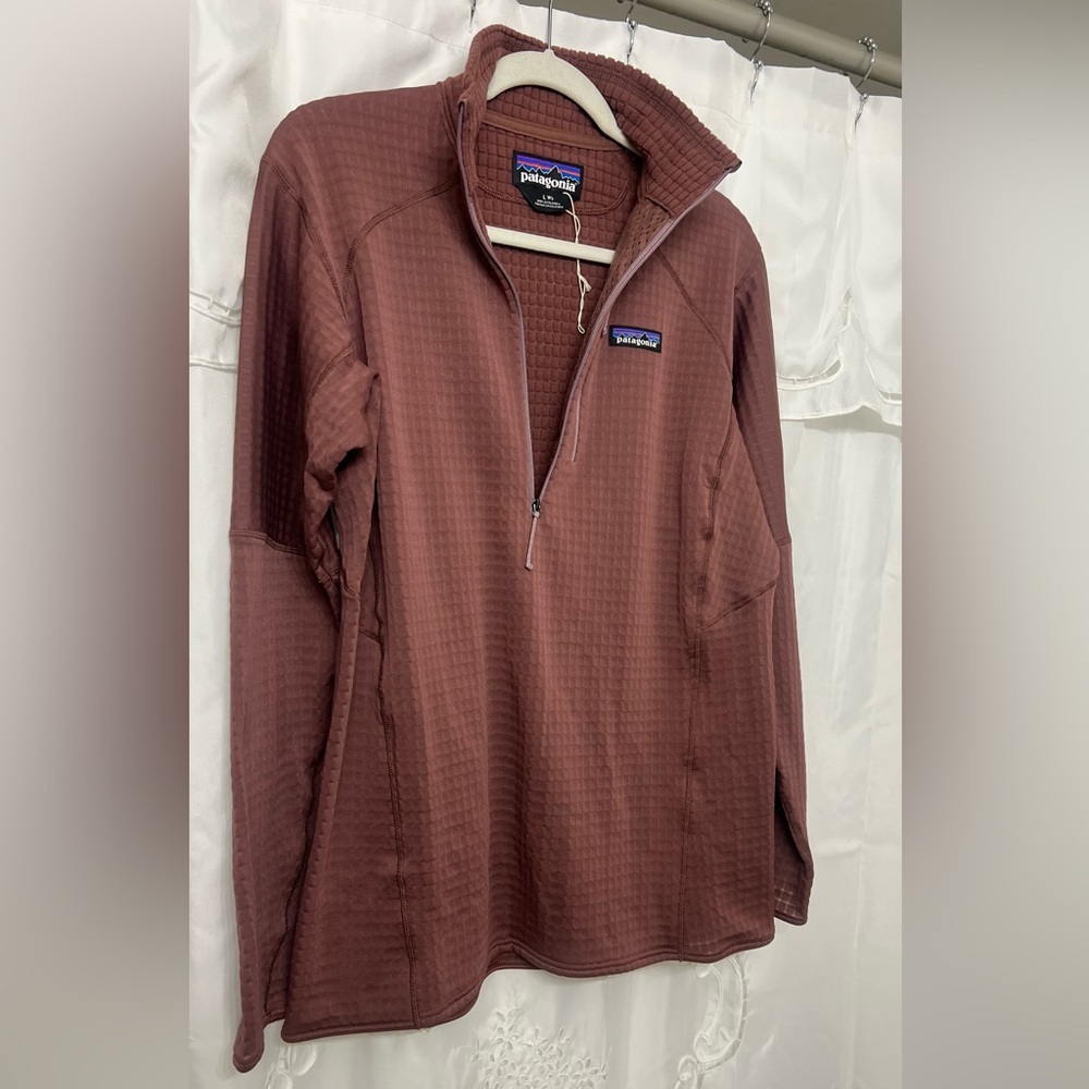 Patagonia Women’s R1 Fleece Half-Zip Pullover Brown Size Large— NWOT - Picture 7 of 12
